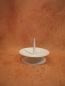 Mobile Preview: Kerzenleuchter Weiss mit großen Dorn 100 / 100 mm      4200