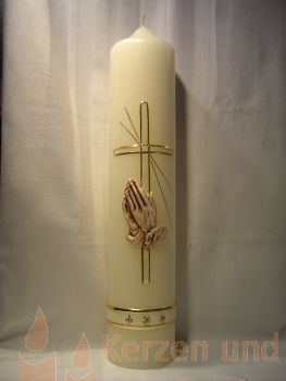 Religiöse Kerze betende Hände     8004