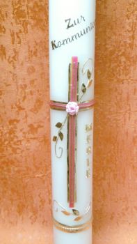 Preview: Kommunionkerze einzel Stück mit Namen und Datum   0024