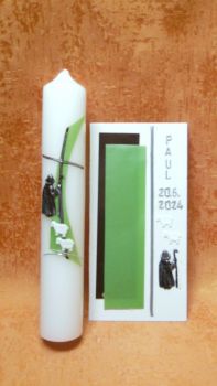 Preview: Bastelset für Kerzen zum selber Gestalten Guter Hirte   10010