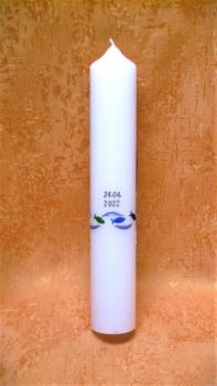 Preview: Taufkerze - Kommunionkerze Regenbogen mit Jesus in einen Boot      5203