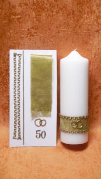 Wachsmotive Bastelset für Goldene Hochzeit      10035