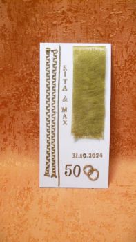 Wachsmotive Bastelset für Goldene Hochzeit      10035