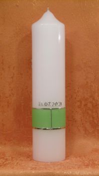 Taufkerze - Kommunionkerze Baum Regenbogen Sonne      1381