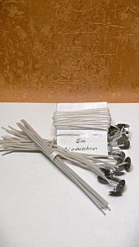 Bastelset zum Kerzen gießen nur Dochte  741