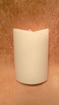 Preview: Kerzenrohling Oval Zwei-Spitz creme  180 / 125 / 75 mm      2011