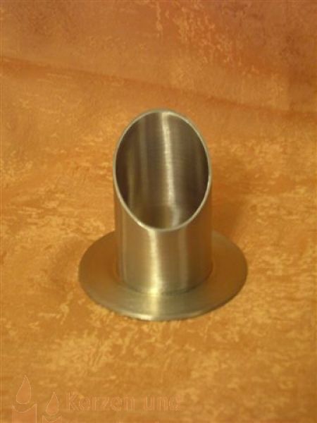 Kommunion Kerzenhalter Gold matt zu 35 mm       4102