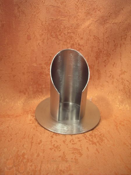 Komunnion Kerzenhalter Silber matt offen 60 mm      6115
