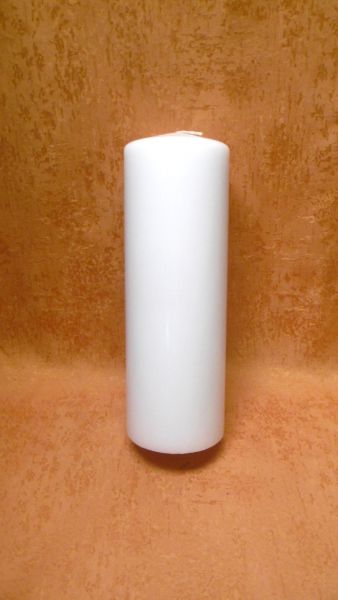 Kerzenrohling  Flachkopf weiß 300 / 100      2242