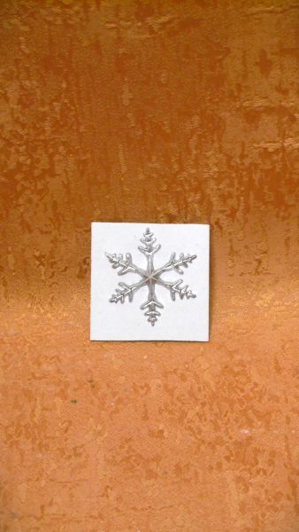 Wachsmotiv Wachsornament  1 Silber Stern    9466