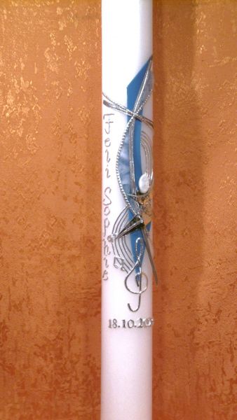 Kommunionkerze  Gottes Melodie   5234