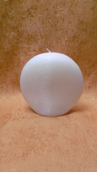 Kerzenrohling  Perlmutt  Flachscheibe   170 / 170 / 40 mm   3017