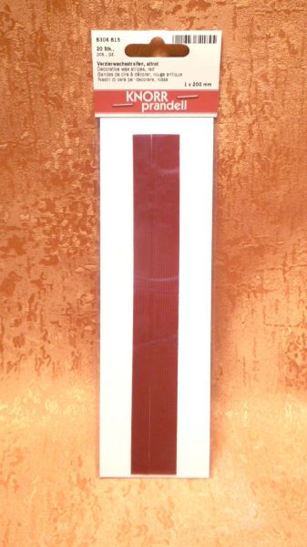 Verzierwachsstreifen altrot zum selber Gestalten    10043