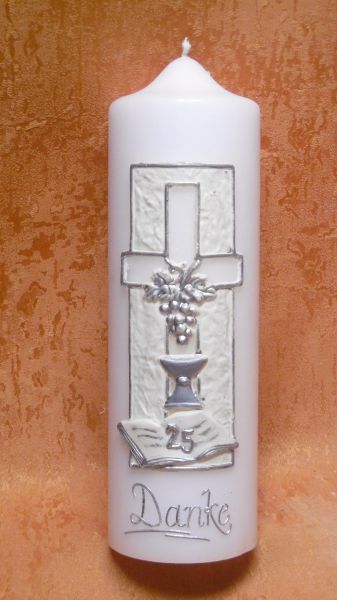 Jubiläumskerze  Priesterjubiläum 25 Jahre     855