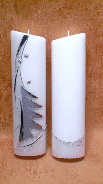 Weihnachtskerze individuelle  Gestaltung ein Unikat   8202