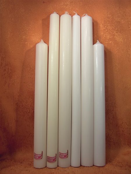 Kerzenrohling Altarkerze Weiß 500 / 40 mm       2575
