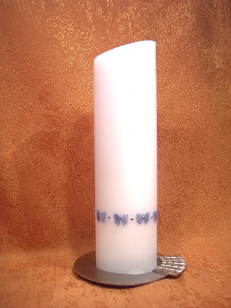 Taufkerze Junge Schmetterlinge in blau     273