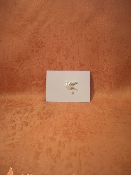 Wachsmotiv Wachstaube perlmutt   Gold Glimmer  von rechts  25 / 25 mm   9067